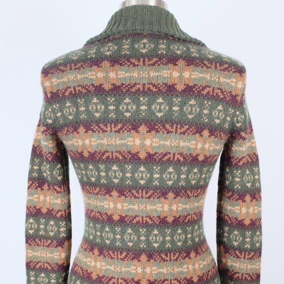 Ralph Lauren Collection sweater cardigan Small dress Fair Isle long full length - Picture 11 of 12